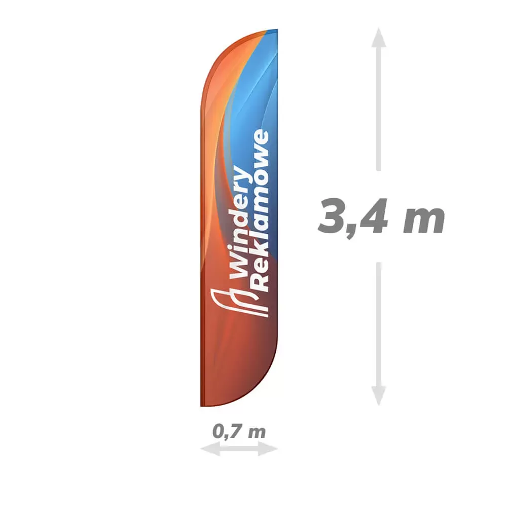 Flaga reklamowa 70x340 do windera L