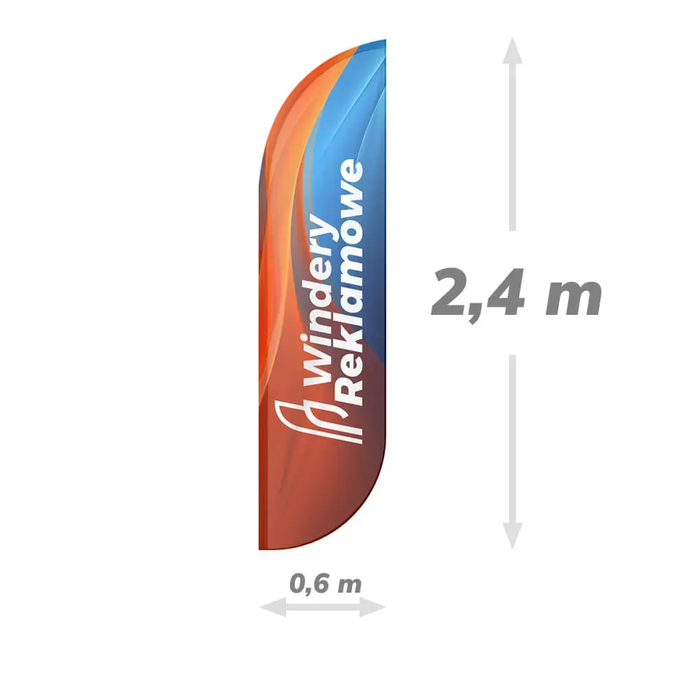 Flaga reklamowa 60x240 do windera M