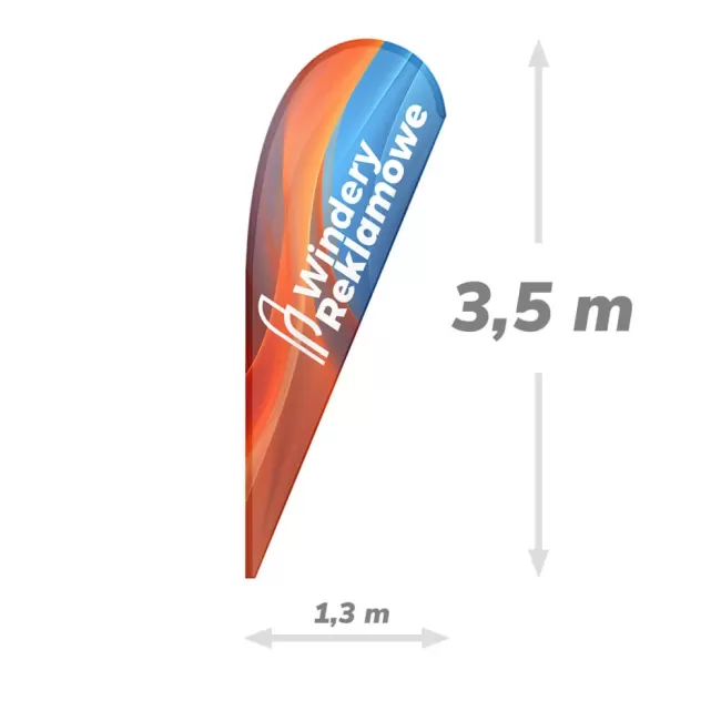 Flaga 130x350 do Windera Łezka XL