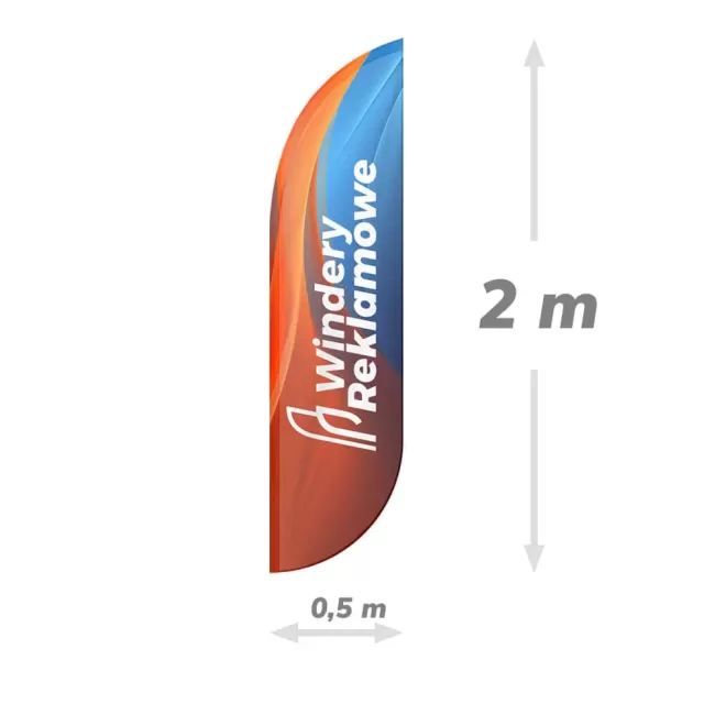 Flaga reklamowa 50x200 do windera S