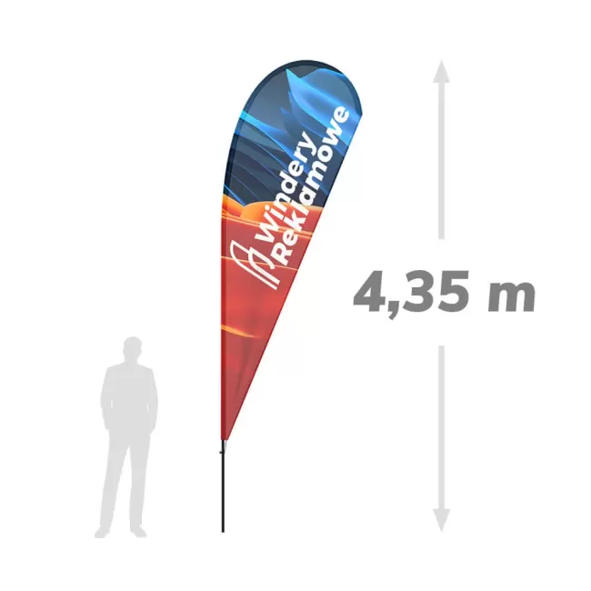 Winder reklamowy łezka XL 435cm